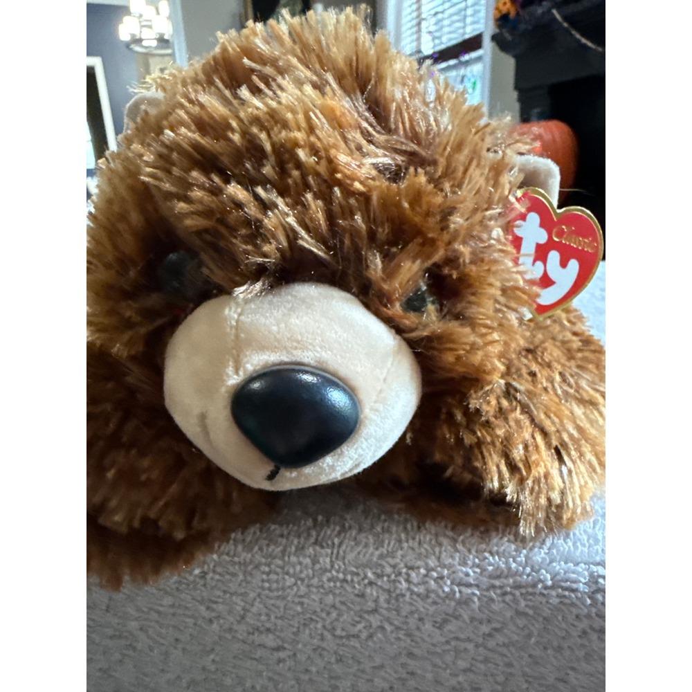 Ty Classic Montana Brown Shaggy Bear Plush Stuffed Animal 2017 50072